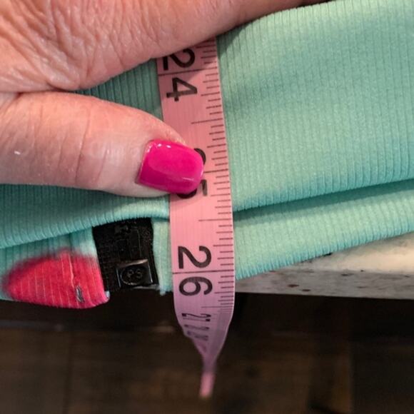 Rage on hoodie jacket. Size medium green floral print 2 front pockets - Picture 7 of 10